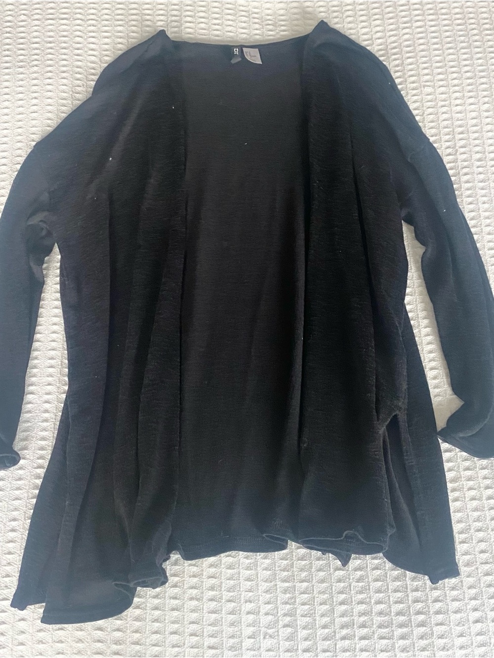 H&M Black Open-Front Knit Cardigan medium